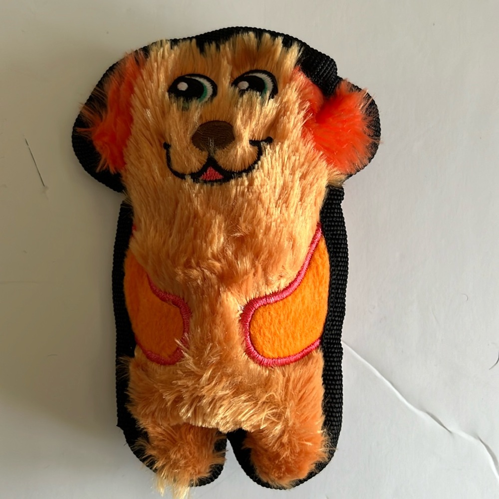 Outward Hound Orange Plush Squeaky Dog Toy